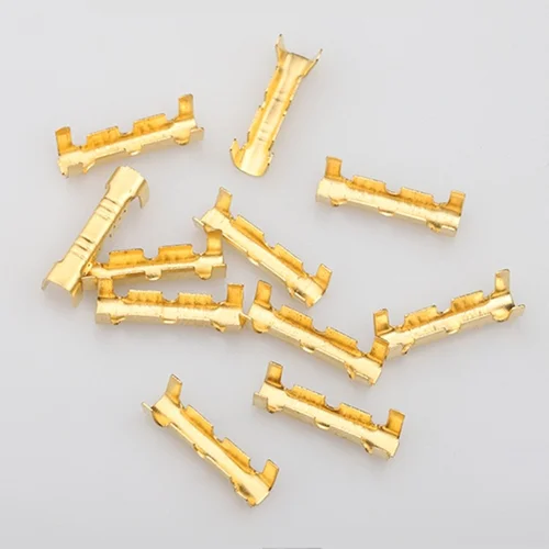 Imagen 2 del producto 50 uds/100 Uds 453 lengüeta terminal en forma de U insertos fríos conectores terminal frío dientes pequeños terminal de fascia, 0,3-1,5 mm2