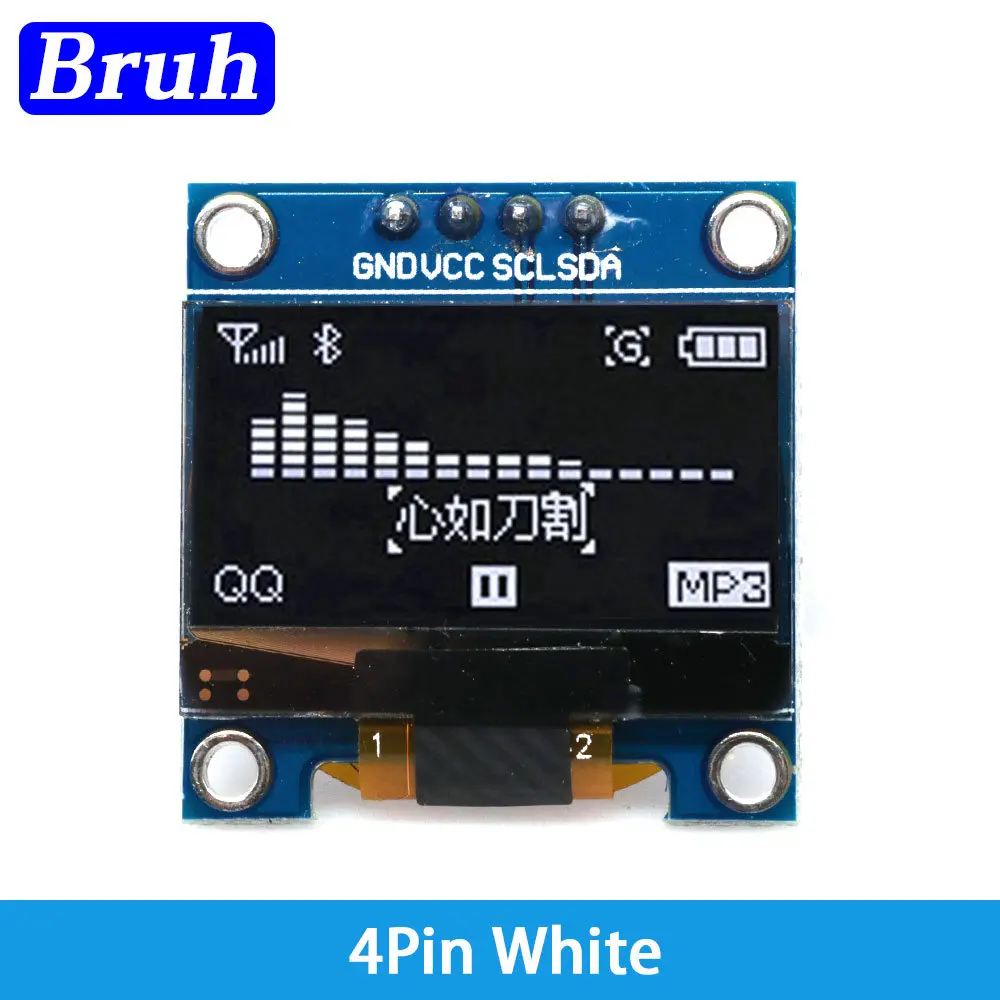 4Pin White Blue Color 0.96 inch 128X64 OLED Display Module Yellow Blue For Arduino 0.96\'\' IIC I2C Communicate