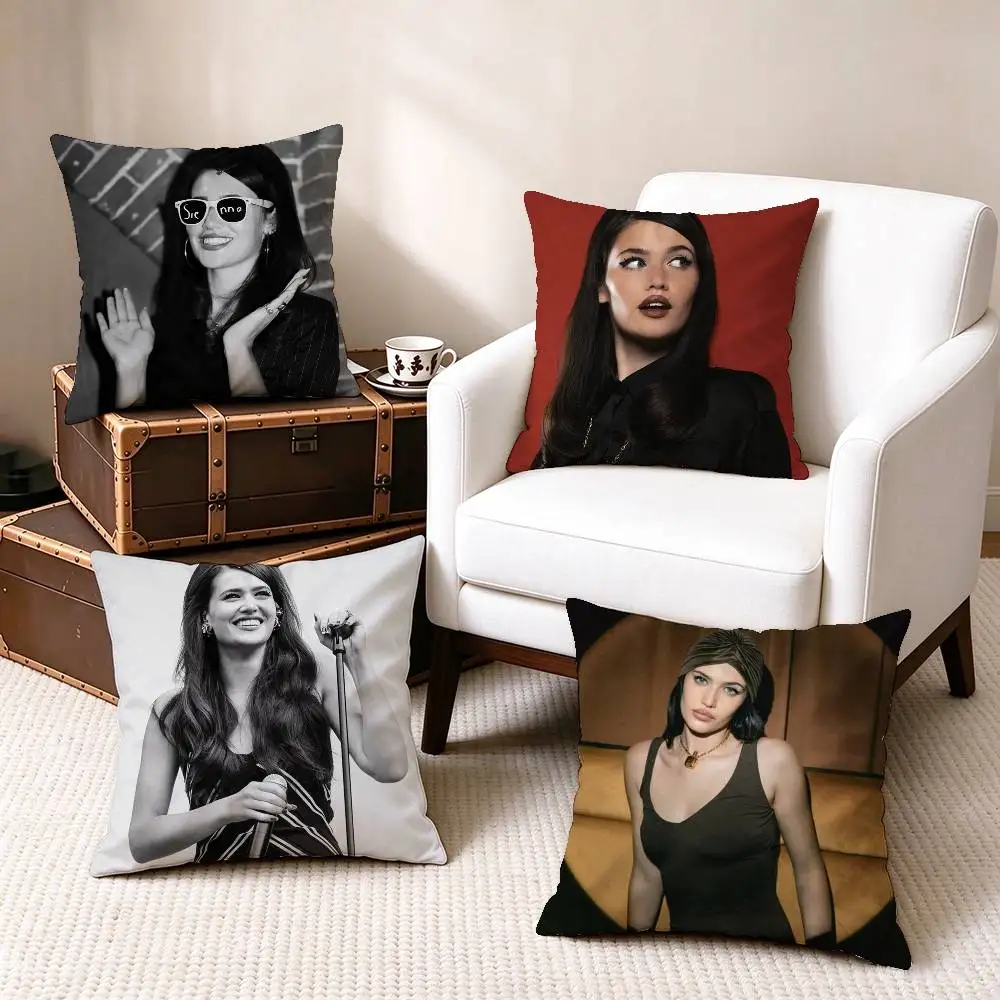 S-Sienna s-Spiro Singer  Pillow Case Square Double-Sided Sofa Cushion Cover Bedroom Bedside Pillow