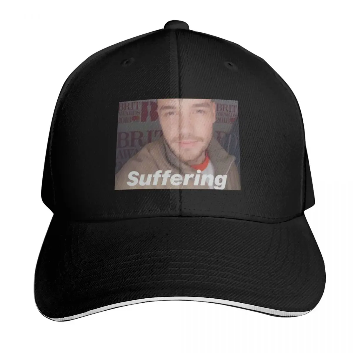 Liam Payne Suffering Baseball Cap Contrast Two Tone Brim Snapback Flat Bill Strapback Dad Hat