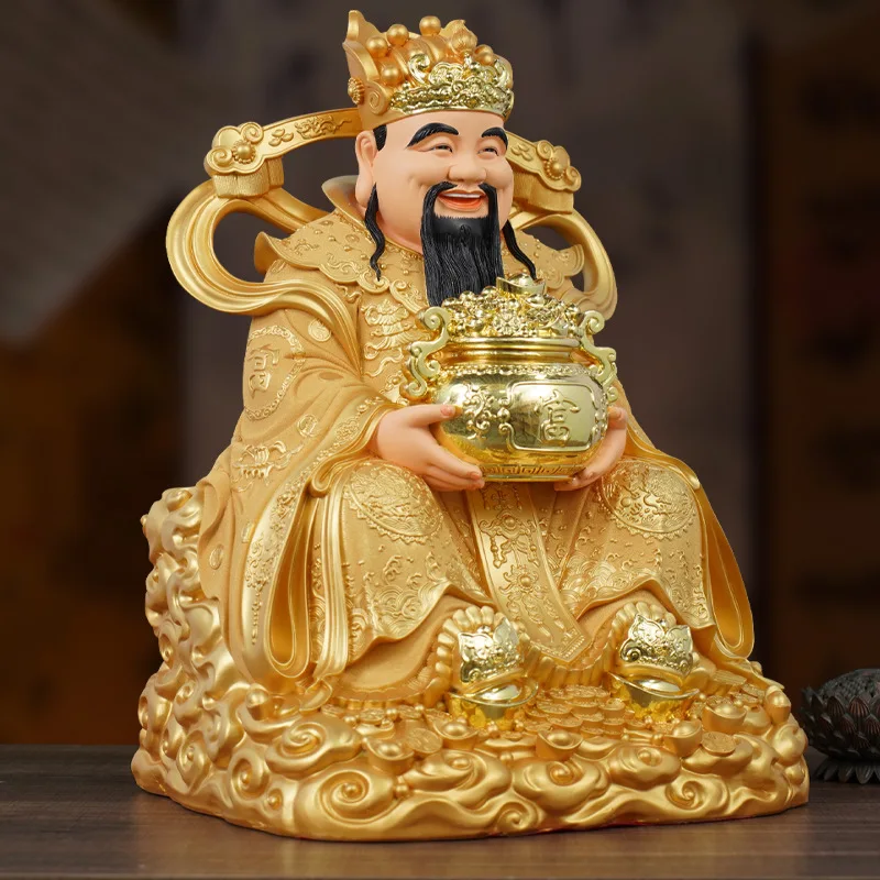 Dedicated to the Family  Buddha Statue Lucky Store God of Wealth Ornament