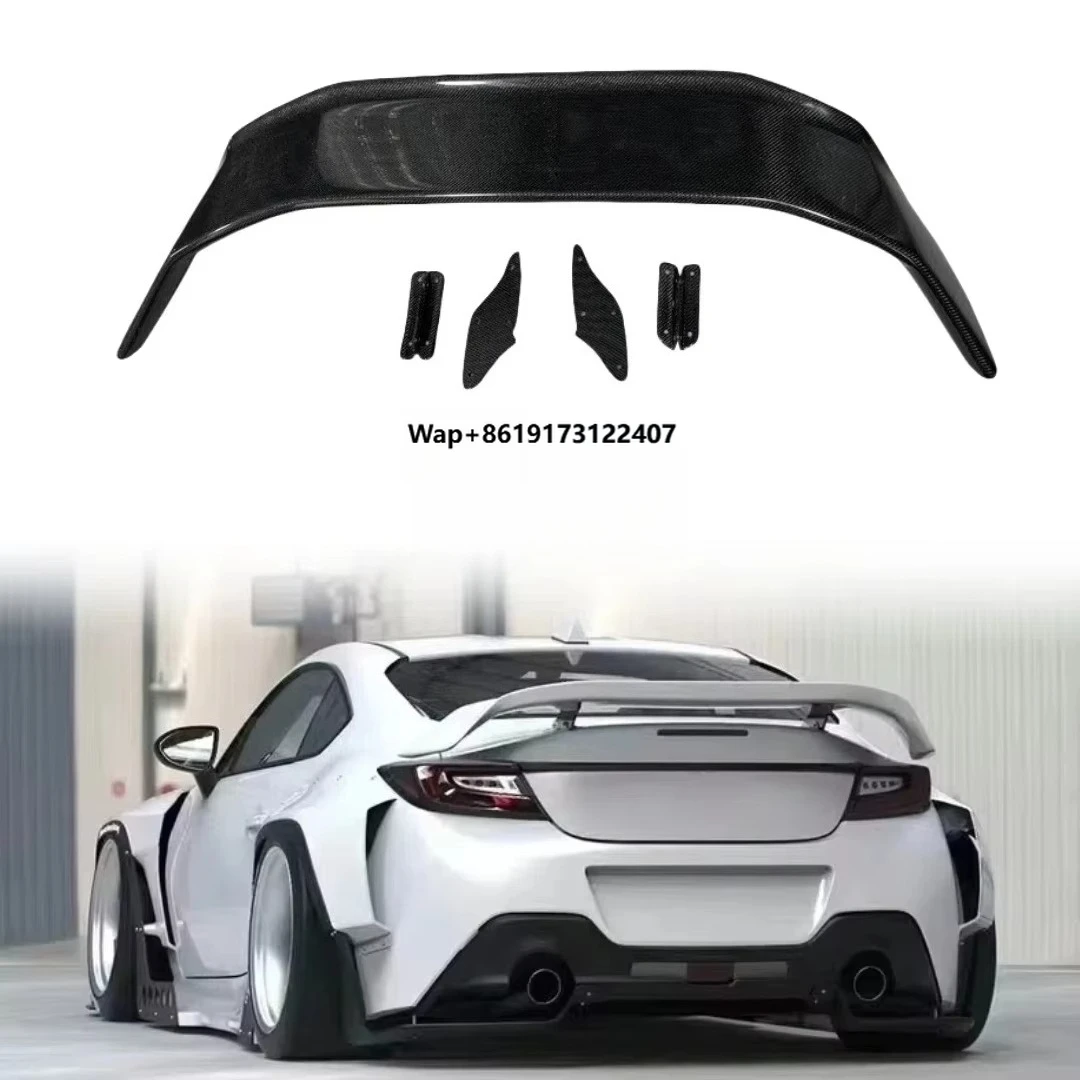 Rear Trunk Spoiler Carbon Fiber Boot Lip Roof Wing BodyKit Car Parts for GR86 BRZ 2021-2024 Tuning Accessory