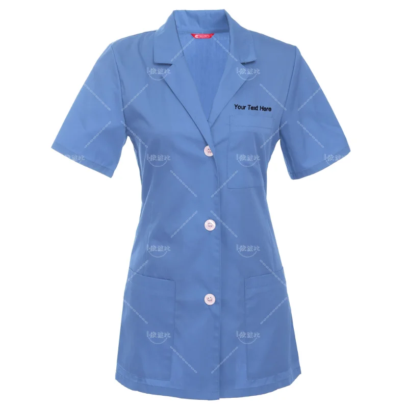 New models Women's Custom Personalized 29 Inch Consultation Short Sleeve Lab Coat