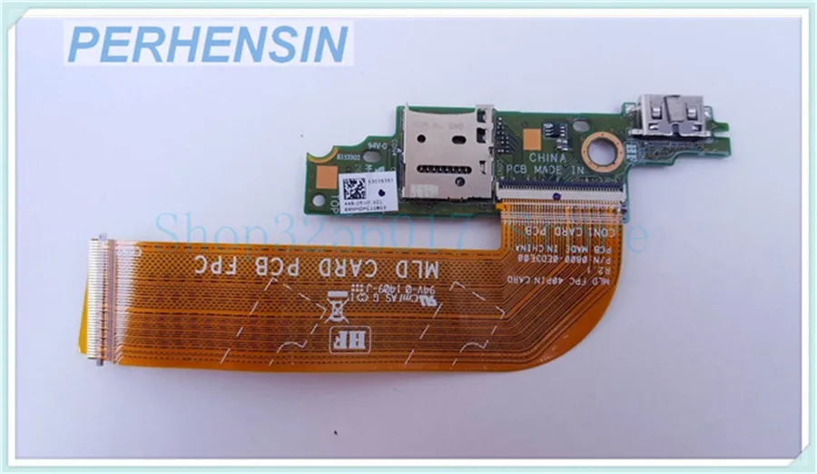 FOR Dell FOR Venue 11 Pro 5130 T11G Micro SD Card Reader Board W Cable 69NM0MC10B03