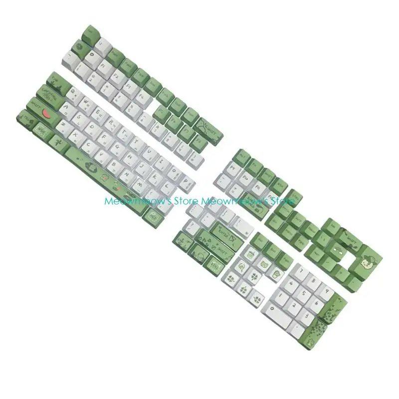 W91A Ergonomic XDA /OEM Keycaps Korean Keycaps for 61 64 68 75 98 104 108 Keyboard Enthusiasts Keycaps for Improve Typing