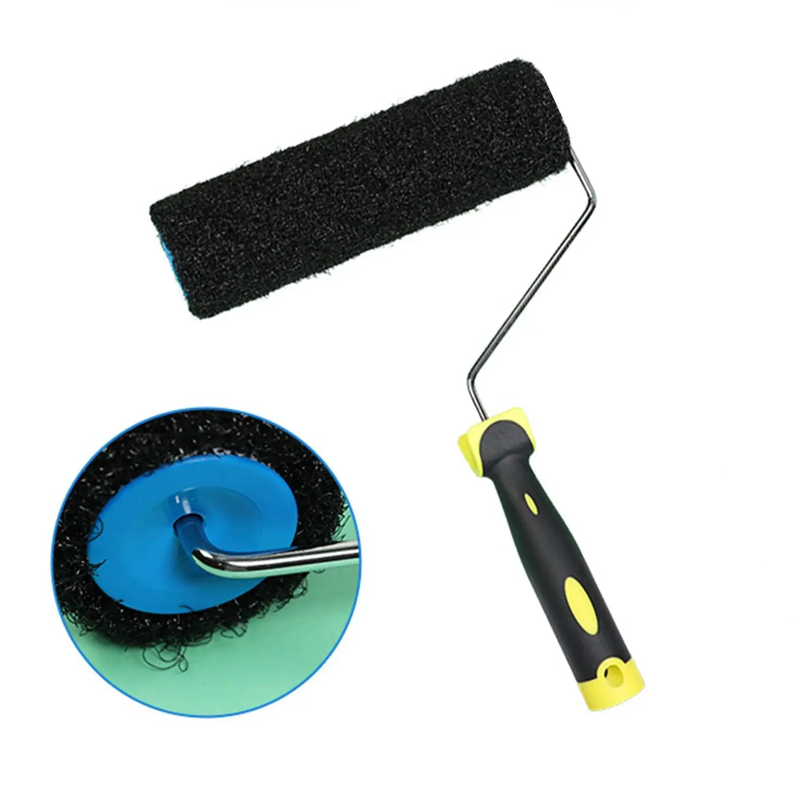 9 inch Paint Roller Paint Brush Professional Nylon Bristles Non Slip Handle for Painting Walls Doors DIY Stenciling Furnitures