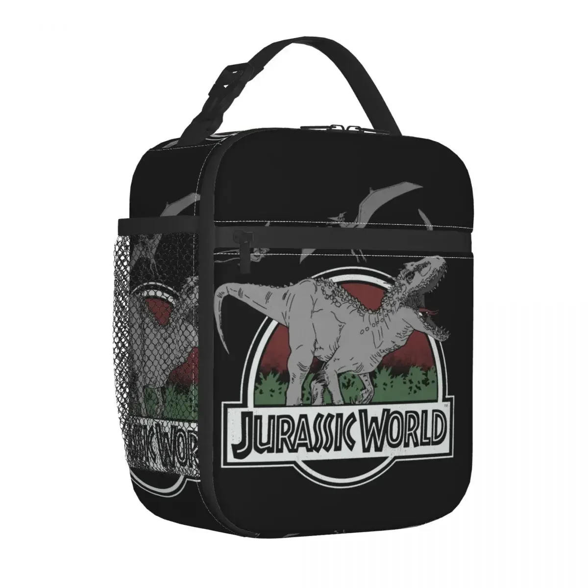 Jurassic Park Indominus Roar Insulated Lunch Bag Portable Reusable Thermal Bag Tote Lunch Box College Outdoor Food Bag