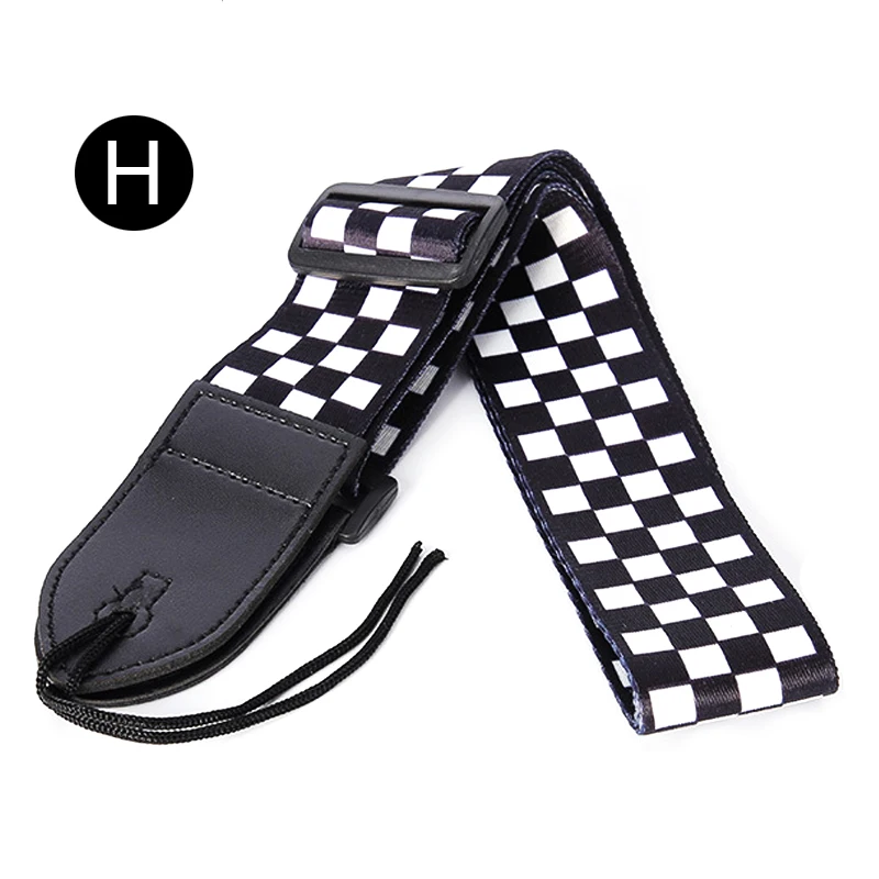 Guitar Strap Personality Thermal Printing Polyester Electric Acoustic Folk Guitar Bass Strap