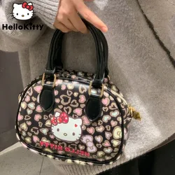 Sanrio Hello Kitty New Luxury Handbags For Women Cartoon Leopard Messenger Bag Y2k Fashion Crossbody Shoulder Bags Female Totes