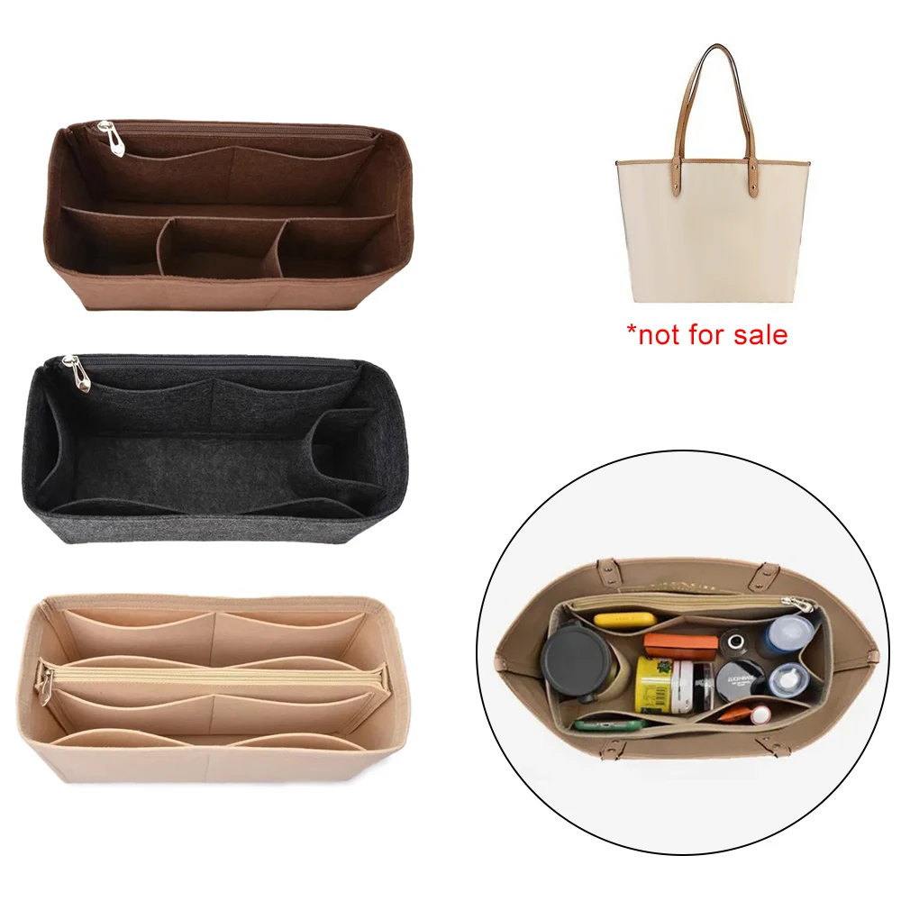 Bags Organizer Comes With Zipper Bag Handbag Storage Bags Tote Bag Organizer Makeup Organizers Liner Pocket for Women's Handbags