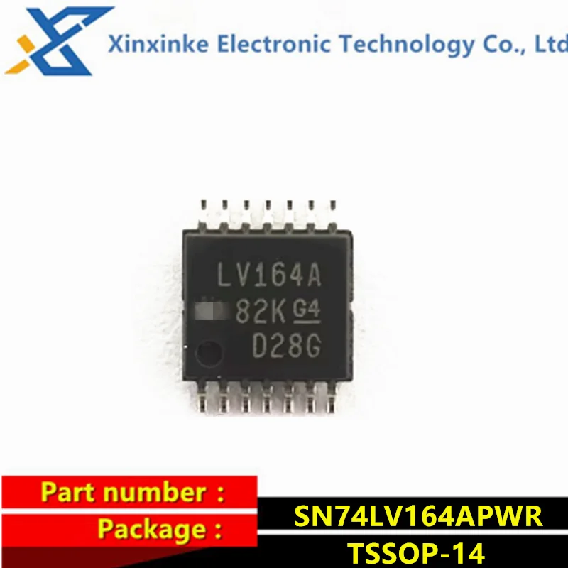 10PCS SN74LV164APWR TSSOP-14 Marking: LV164A Counter Shift Registers 8-Bit Parallel-Load Logic ICs Brand New Original