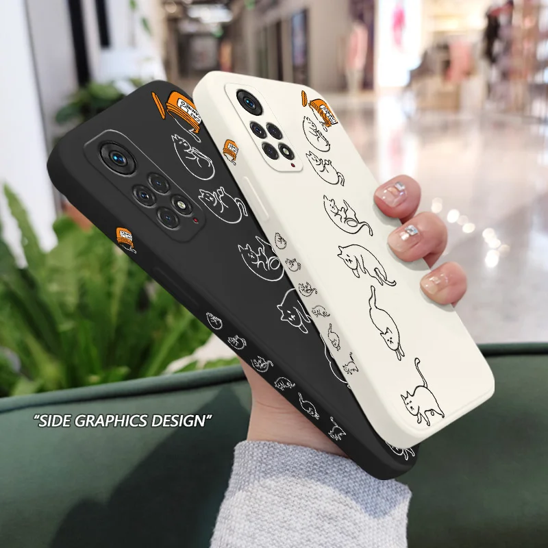 Canned Cats Phone Case For Xiaomi Redmi Note 13 12 12S 11 11S 10 10A 10T 10S 9T 9 8 7 Pro Plus 10C 4G 5G Cover