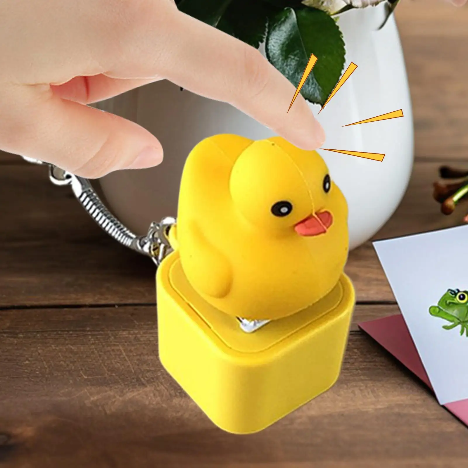 Porte-clés LED avec son – Bouton de porte-clés sensoriel Fidget pour sac à main et sac, cadeau fantaisie pour les fans, femmes, hommes, enfants