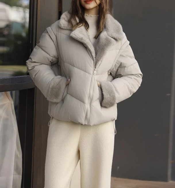 Removable Sleeves Cotton-padded Vest Women's Short 2026 New Winter Loose Cotton Jacket Thickened