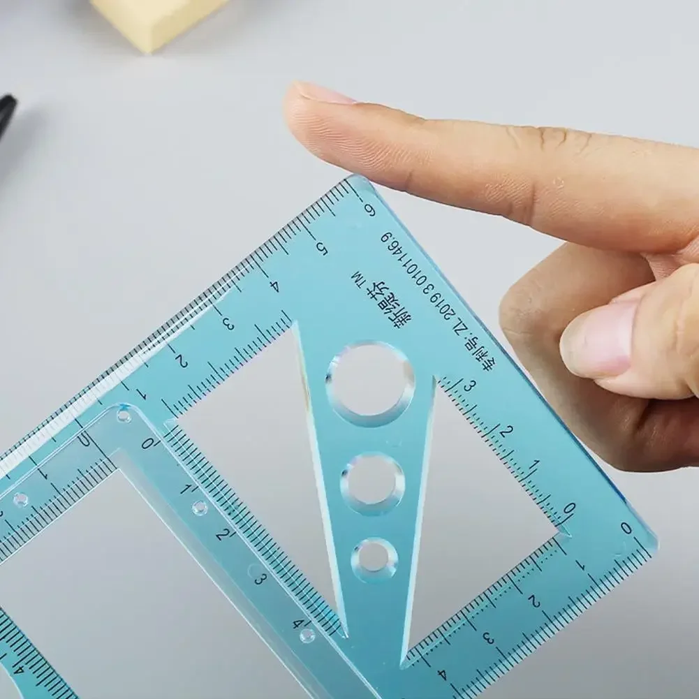 Voor school Multifunctionele basisschoolactiviteit Tekening Geometrische liniaal Driehoekliniaal Kompas Gradenboog Set Meetinstrument