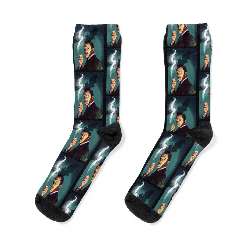 

Vincent Price Socks luxe short floral sheer Socks For Men Women's