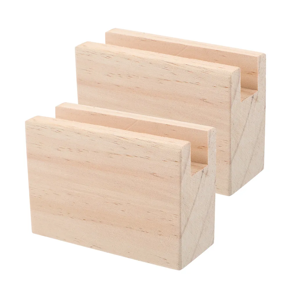 2Pcs Wood Bed Risers Furniture Height Lifters for Beds Tables Desks Chairs Sofas Elevated Comfort Easy Assembly Disassembly
