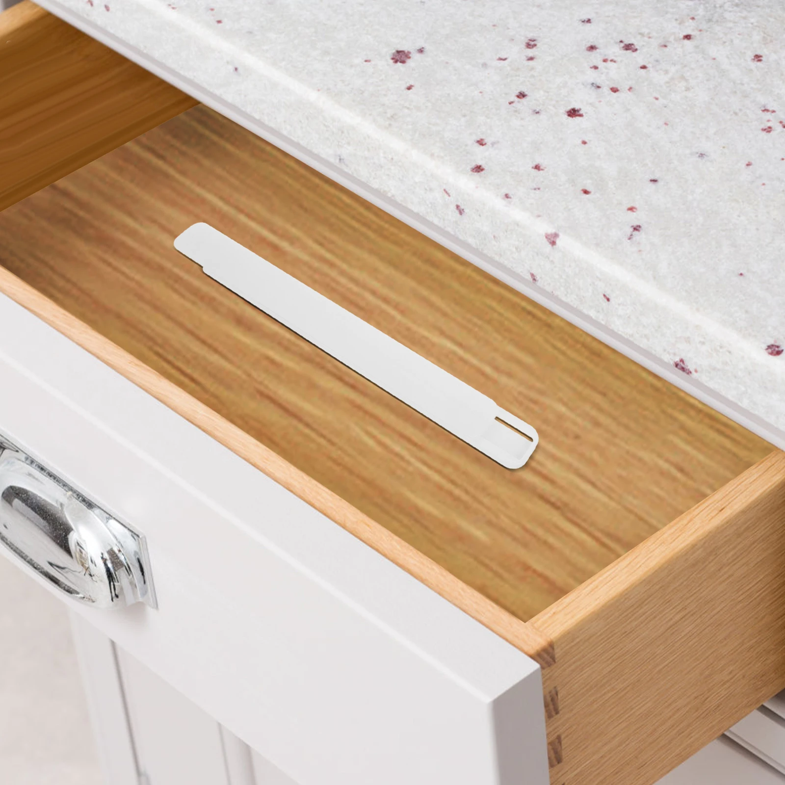 

2pcs Silent Slides Household Replacement Plastic Drawer Rails Smooth Full Extension Cabinet Side Track Heavy Duty Low Noise