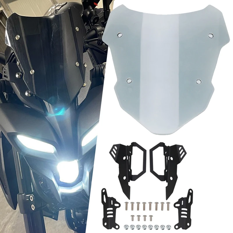 Motorcycle Windscreen For YAMAHA MT-15 MT15 MT 15 M-SLAZ 2018-2022 2020 MT-125 Windscreen Deflector Extention Kit Windshield