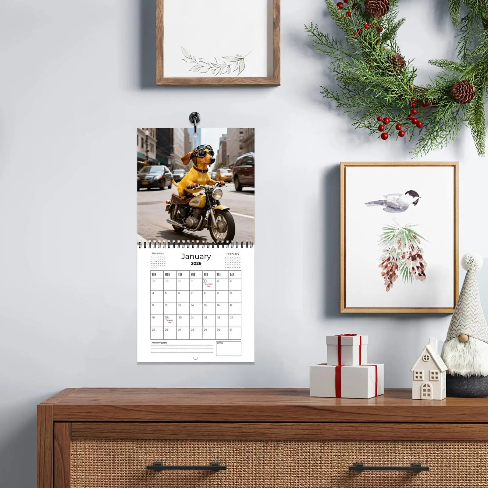 

Calendar 2026 Dachshunds Weekly And Monthly Planner Dog Calendar 2026 For Appointment Holiday Bedroom Living Room Kitchen Fridge