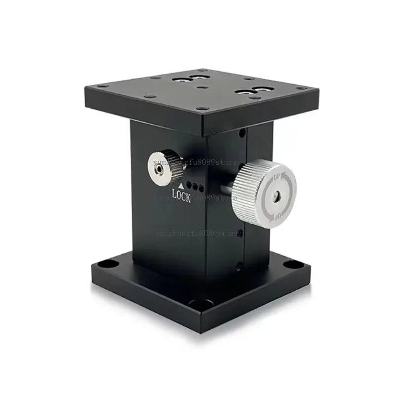 Z-Axis Lifting Dovetail Slide Table LSD-CT-6030Z, Rack and Pinion Precision Manual Fine-Tuning Platform, 60×60mm