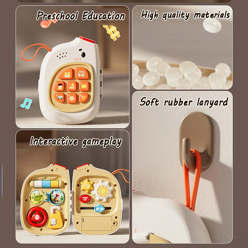 مونتيسوري مجلس مشغول لعبة الأنشطة الحسية ، لعبة التظاهر الطفل ، موسيقى الهاتف ، محاكاة التبديل ، متعددة الوظائف ، ألعاب السفر التعليمية #5