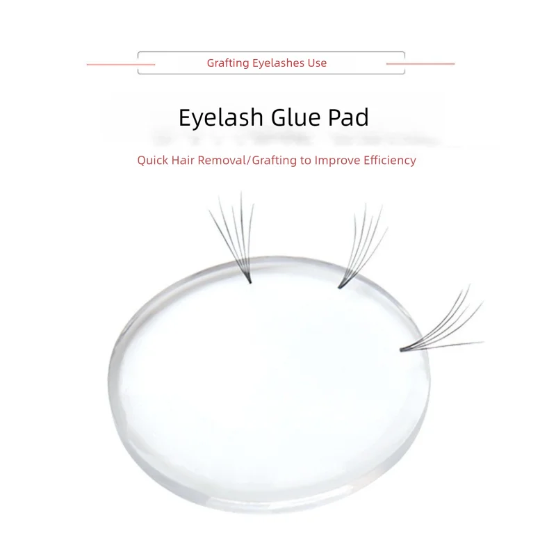 

500Pcs Silicone Eyelash Stand Holder Easy Fan Lash Pad Volume Lash Patches Beginner Make Fans Tools Clear Lash Tray Holder Tool