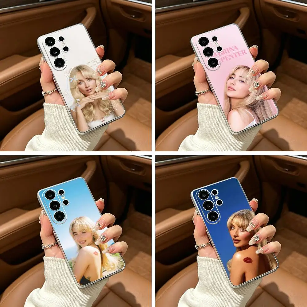 

Singer S-Sabrina C-Carpenter Clear Phone Case for Samsung S25, S24, S21, S22, S23, S30, Ultra, S20, Plus, FE, Lite