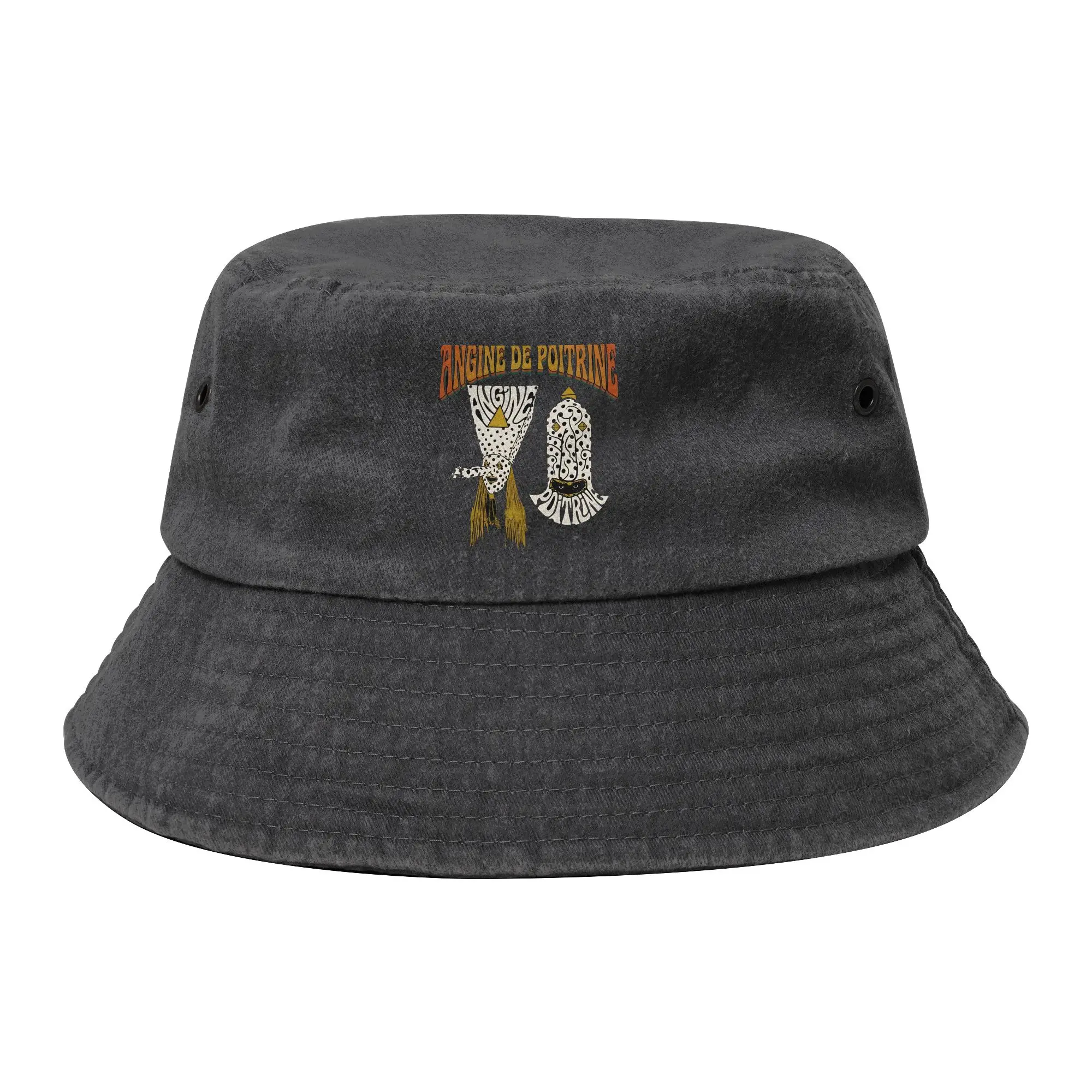 Band Angine De Poitrine Band Rock Merch Bucket Hats Unisex Distressed Denim Hot Sun Hats  Boonie Hat UV Protection Fishing Cap
