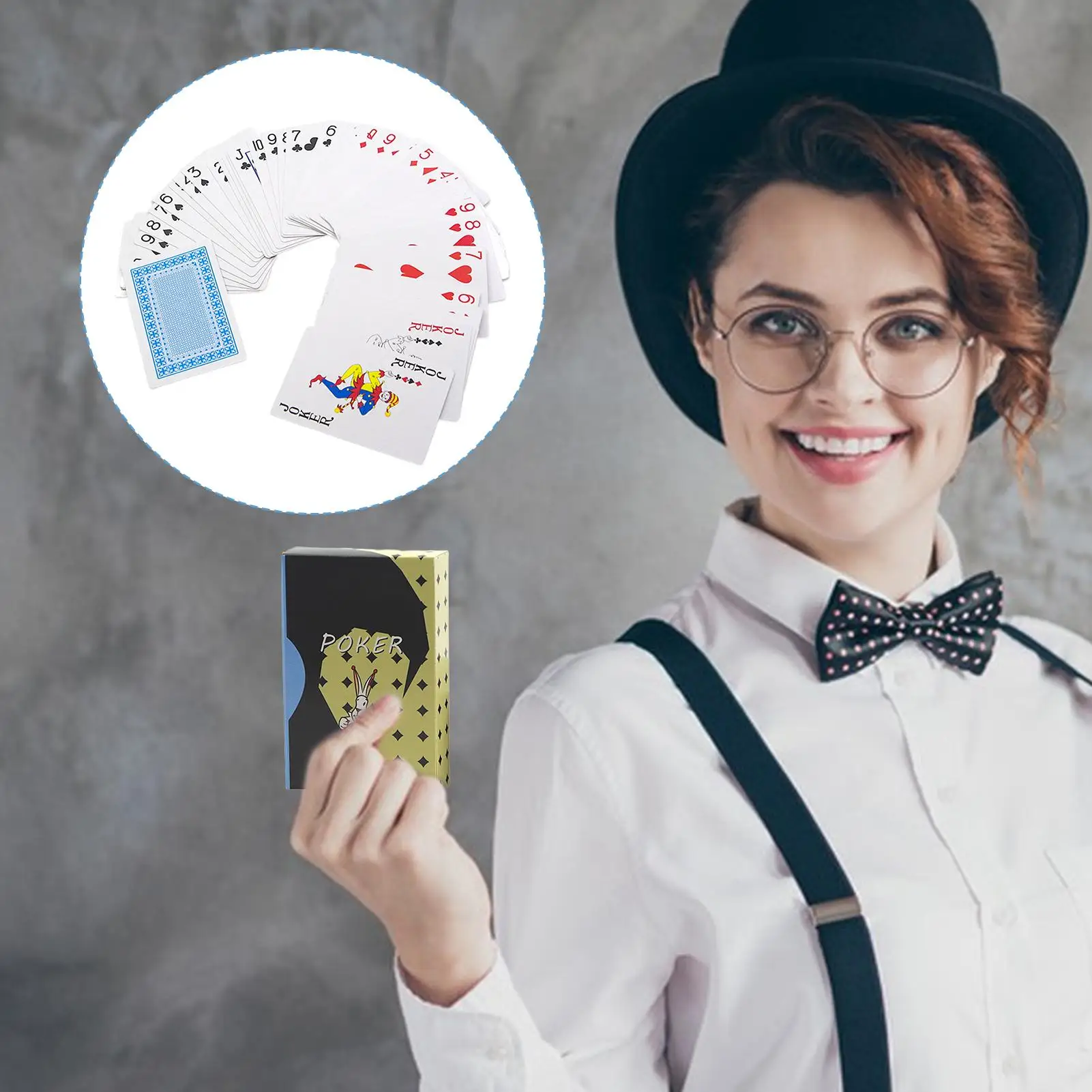 Entertainment Poker Stage Trick Marked Deck Playing Performance Props Trick Cards Beginners Deck Collectible With Instruction