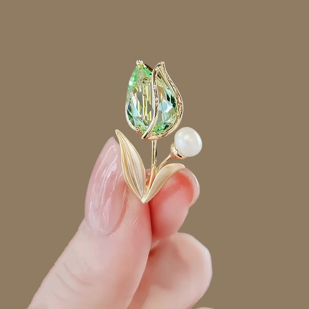 1Pc Cute Tulip Brooch Creative Personality Pin Palace Style Retro Jewelry Accessories Party Daily Clothing Bag Decoration Gift