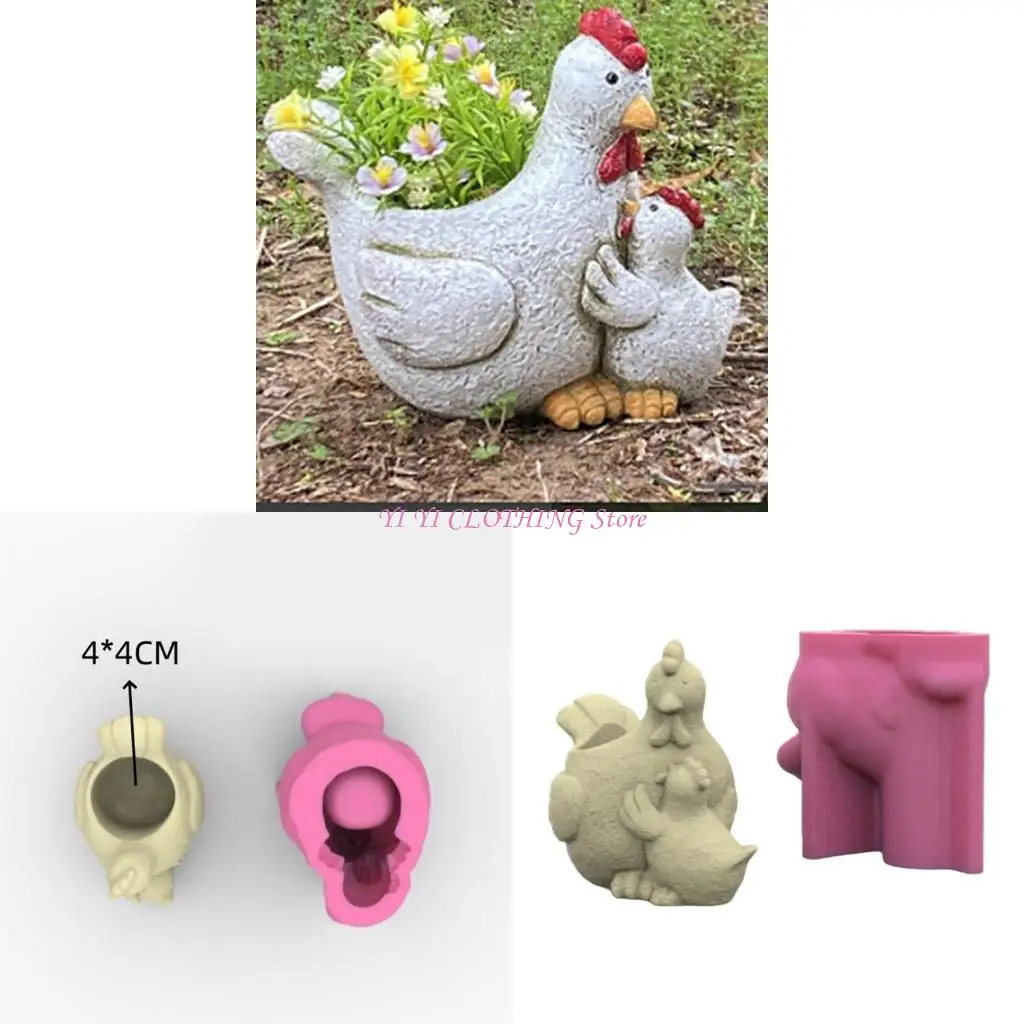 

N5kf Силиконовые горшки из силиконового растения плесени плесень формы формы творческая цветочная плесень