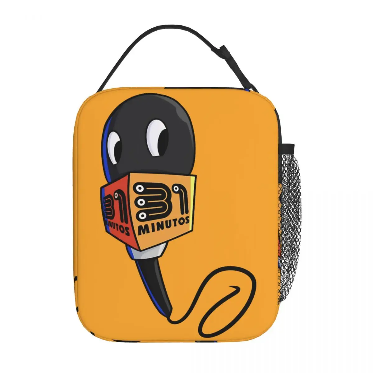 

Microphone Chilean Cartoon Insulated Lunch Bag Cooler Bag Lunch Container 31 Minutos Portable Tote Lunch Box Bento Pouch