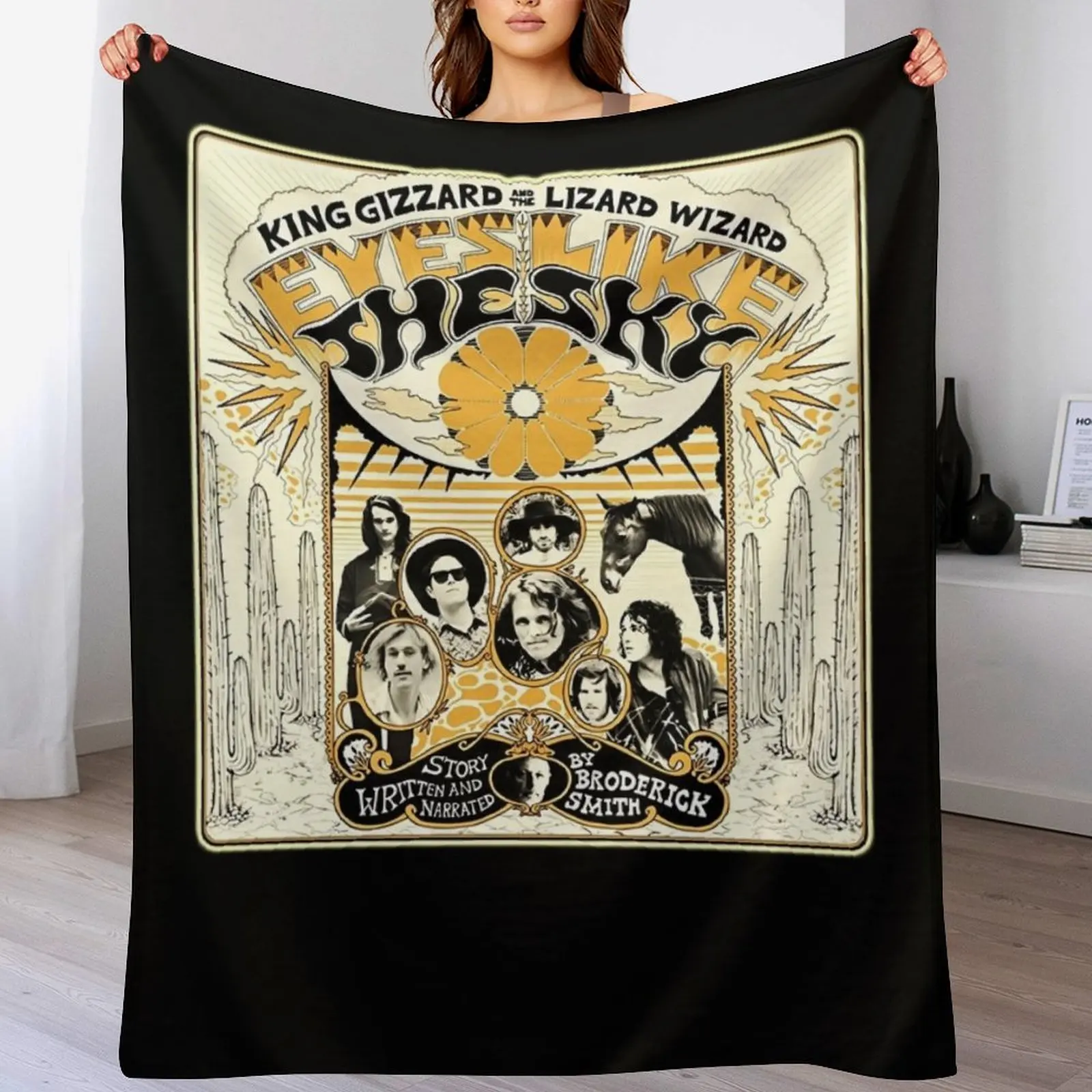 

001 The Most Popular Of King Gizzard The Lizard Wizard Throw Blanket All Season Soft Lightweight Blanket for Home