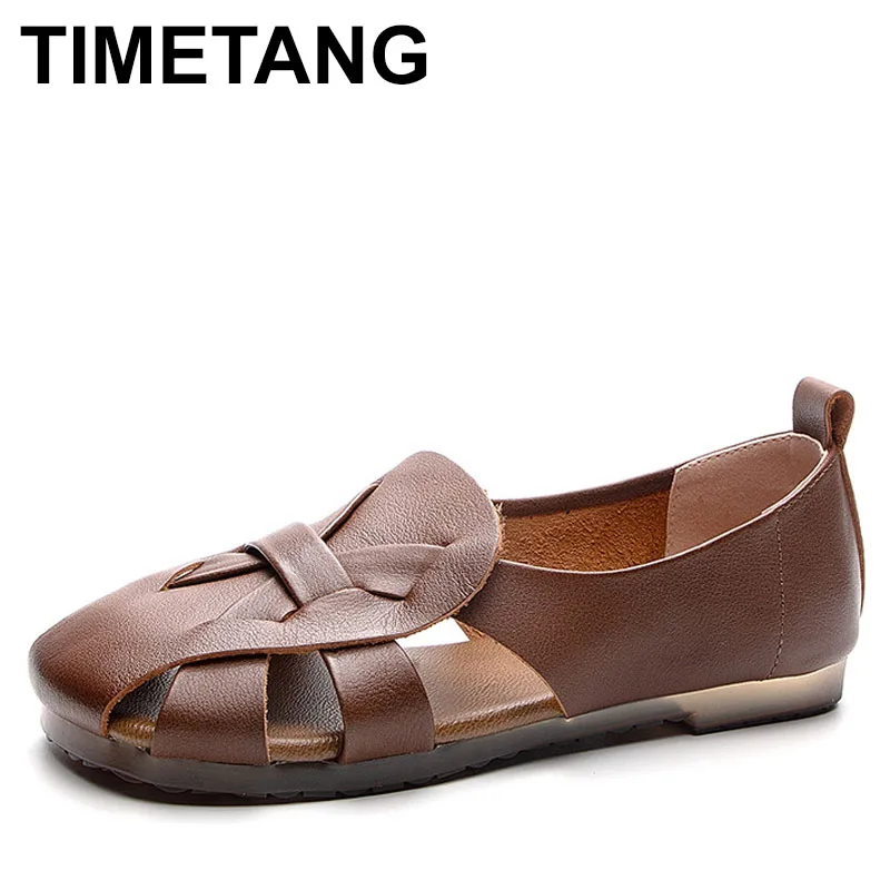 

Женская обувь на плоской подошве с полыми отверстиями, 202, лоферы на низком каблуке с мягкой подошвой, повседневная женская обувь без шнуровки из натуральной кожи