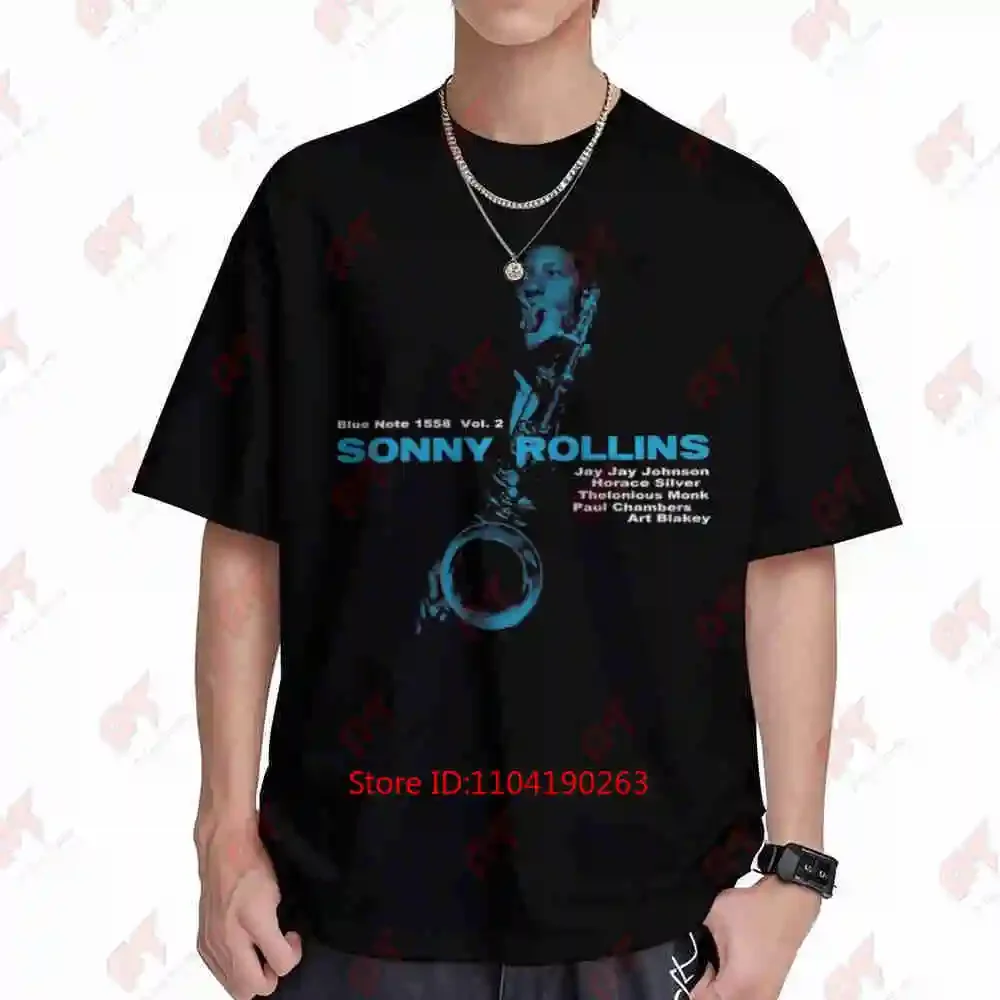 Sonny Rollins, Thelonious Monk, Blue Note, klassische Jazzmusiker, T-Shirt mit kurzen Ärmeln, 100 % Baumwolle.