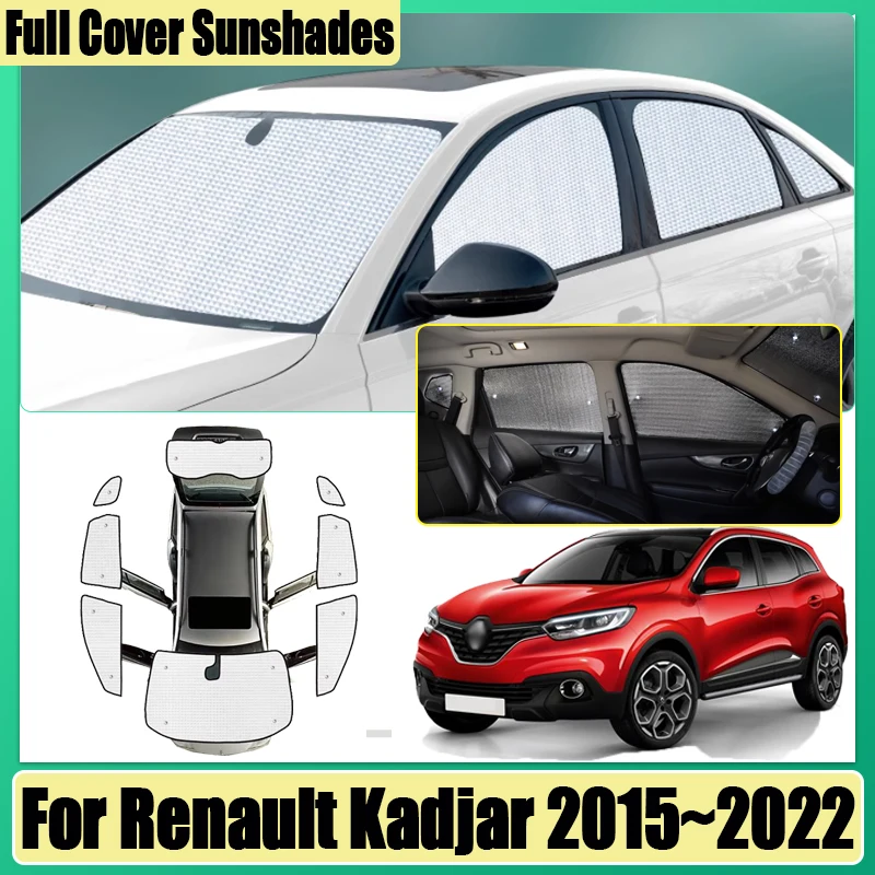 

For Renault Kadjar 2015 2016 2017~2022 Car Surround Visor Full Coverage Sunshade Anti-UV Auto Visors Privacy Blocks Accessories