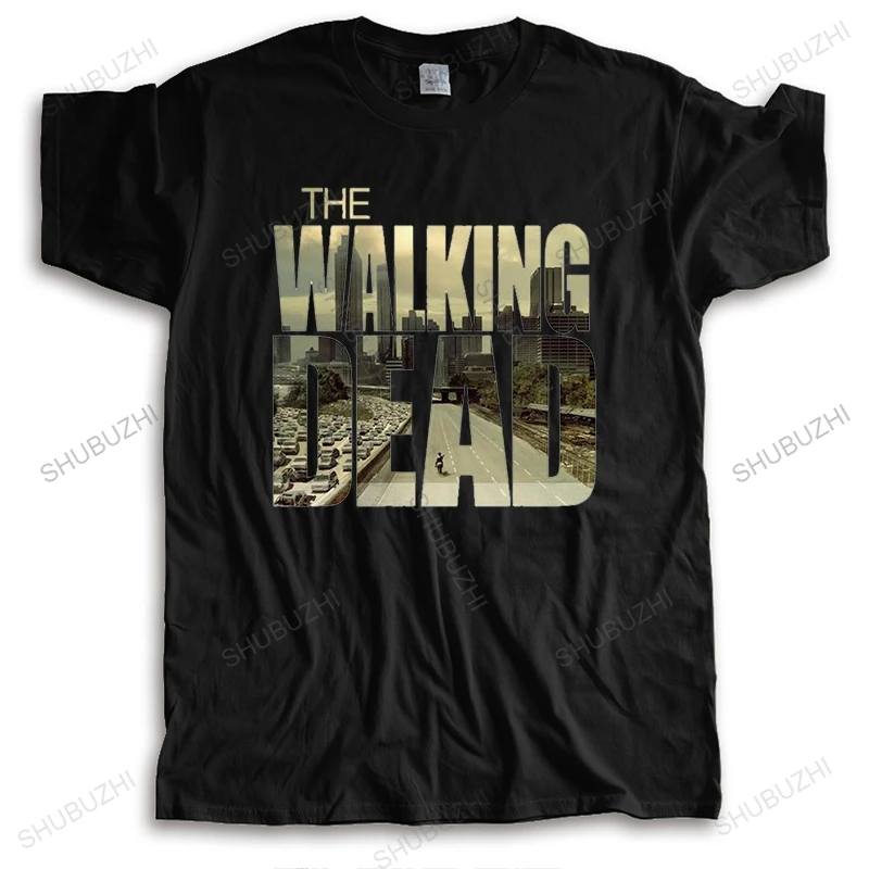 Tshirt men summer Uomo The Walking Dead T Lettera Shirt Walking Dead Maglietta Personalizzata Manica Corta Hip Hop Uomo Maschio