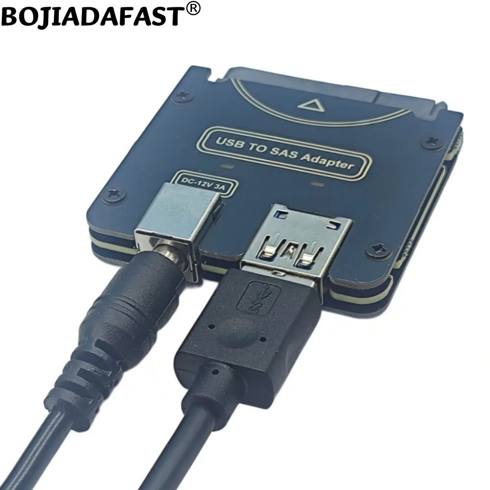 

USB 3.0 Connector to SFF-8482 SAS 29Pin Raid Hard Disk Drive Adapter Card + Data Cable With Chipset and Power Port