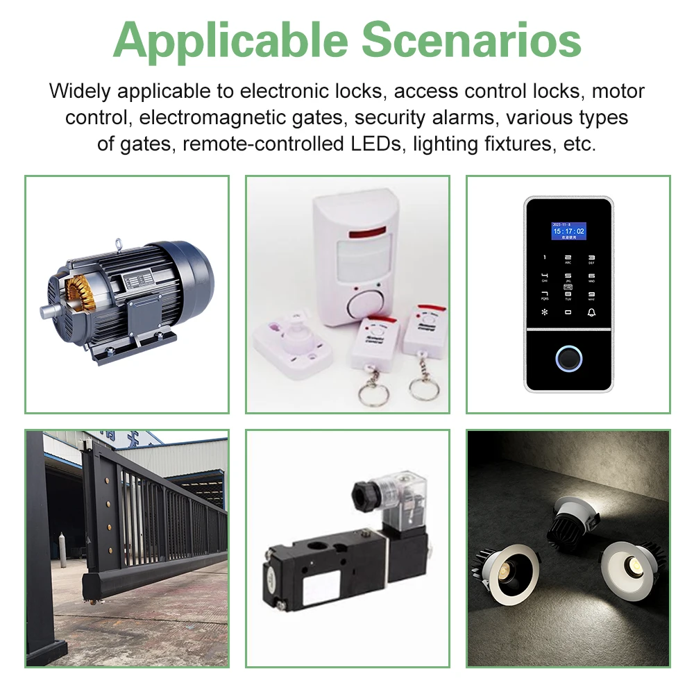 Récepteur de commutateur de télécommande 300-868MHz 433MHz, récepteur universel 9-30V pour commande de porte de Garage, commande de Garage