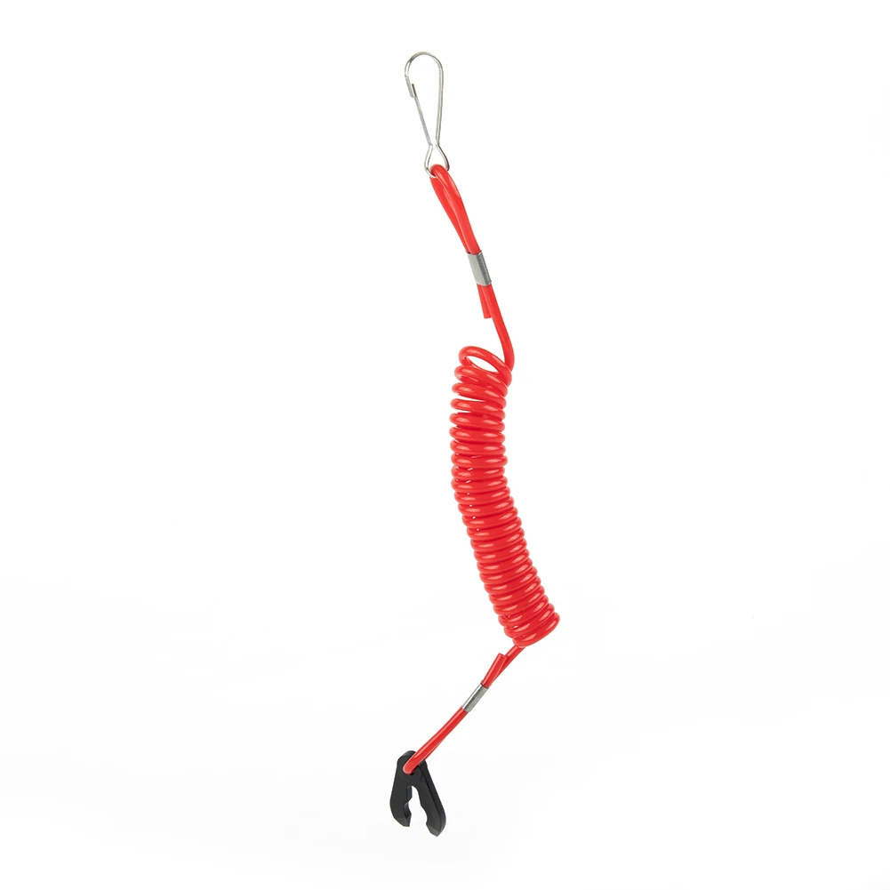 Key For Yamaha Red Plastic Waterproof Engine Switch Lanyard 160cm Boat Outboard Kill Stop Safety Motor Hot Useful