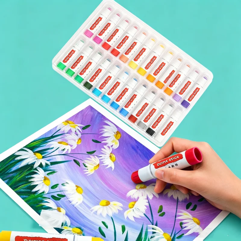 Soft Solid Gouache Paint Sticks/Pastels/Crayons 12/18/24 Colors Art Crayons Washable Graffiti Drawing Kids Artists Art Supplies