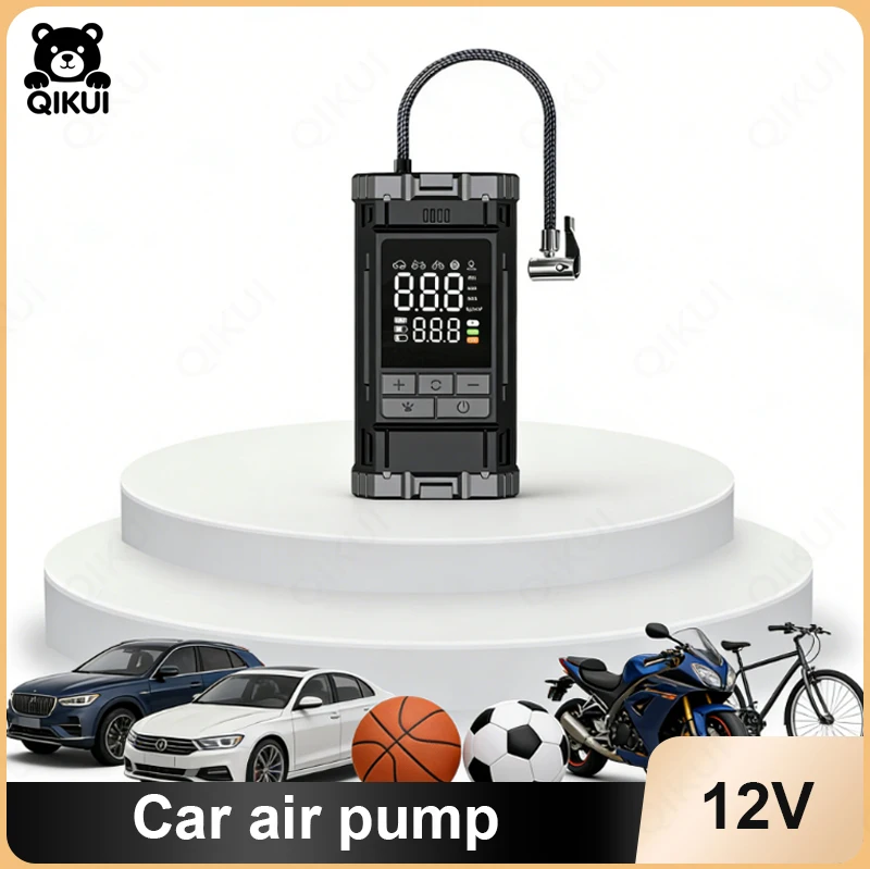 

Portable Car Air Compressor for Tire Inflation Emergency Power Supply Jump Starter for Vehicles 12V DC Automotive Air Pump