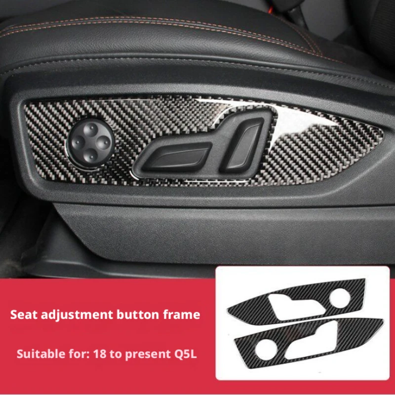 For 2018‑2025 Audi Q5 Carbon Fiber Interior Stickers Multi‑Position Dashboard Shift Trim Decoration Upgrade Accessories view 5