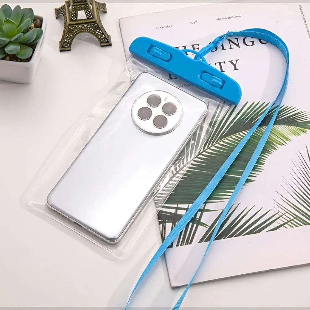 

Phone Pouch, Transparent and Sealable with Touchscreen Functionality, Panoramic Full-coverage Trendy Portable Case for Swimming/surfing, Available in Multiple Colors