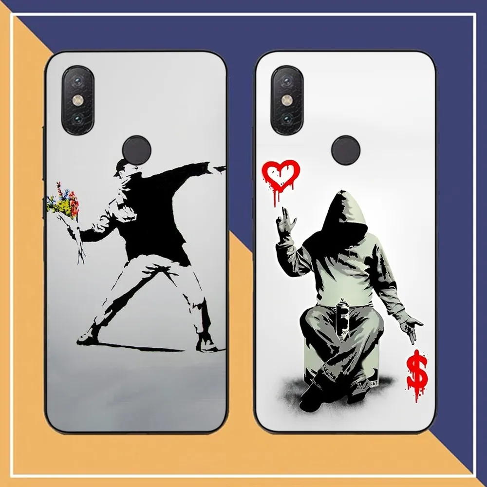 Graffiti Artist Banksy Phone Case For Redmi Note 4 X 5 A 6 7 8 T 9 9S 10 11 11S 11Epro Poco M3 Pro