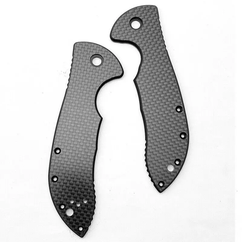 1 Pair Custom Carbon Fiber & G10 Handle Patch Scales For Emerson Commander Knife