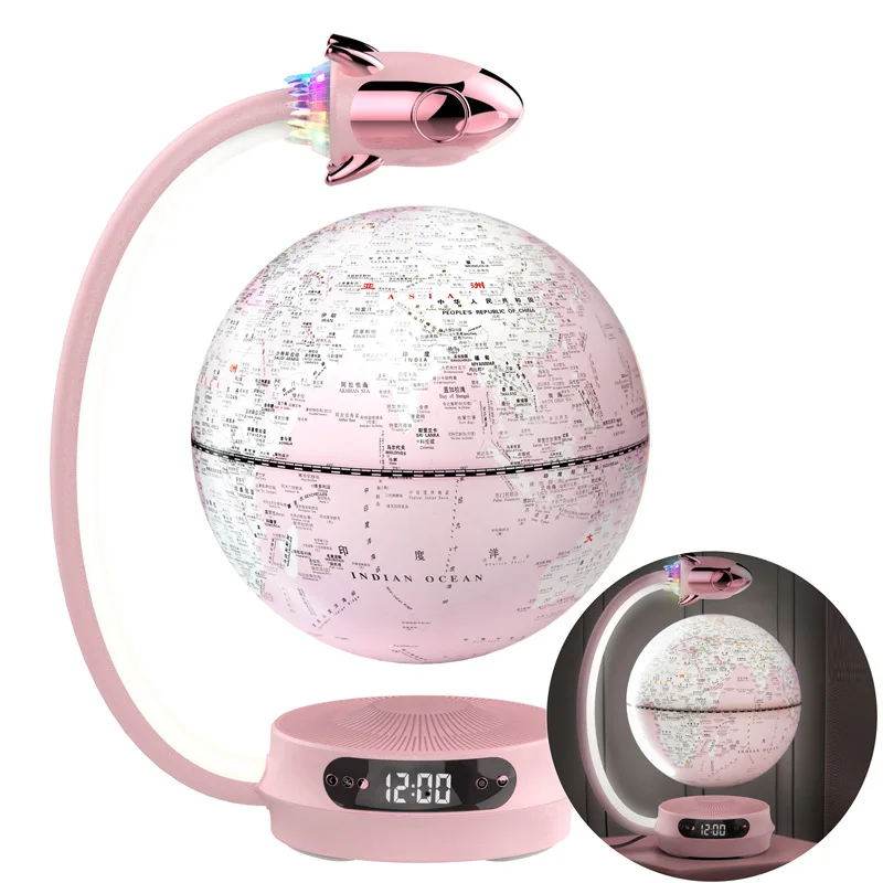 Maglev globe for children, educational enlightenment, bedroom living room, creative black science teacher teaching gift ornament