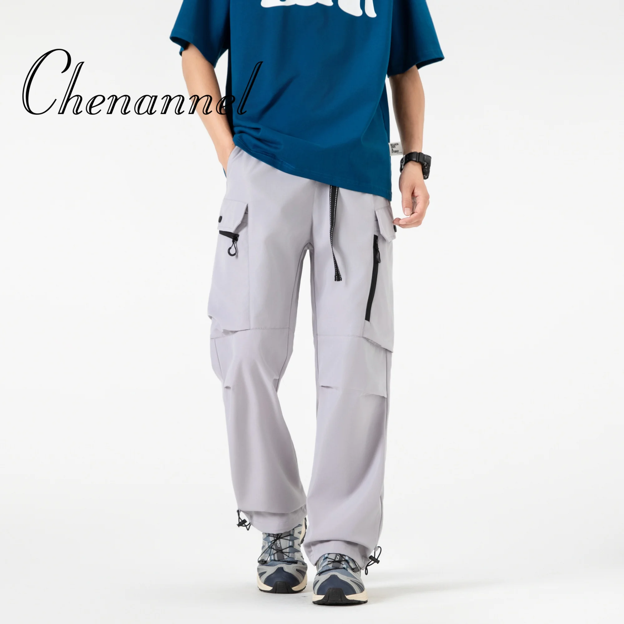 

Autumn casual pants, men's loose straight-leg pants, men's workwear pants, men's loose wide-leg pants, long pants
