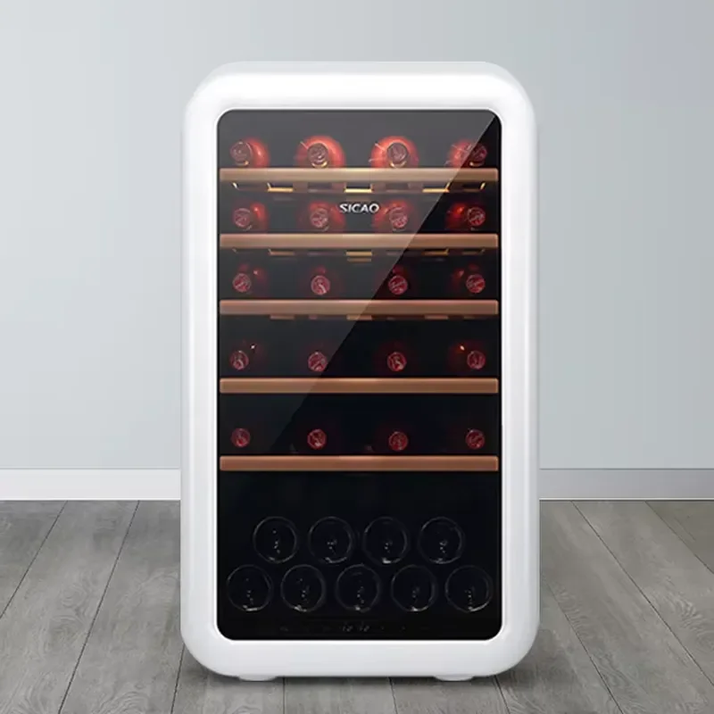 Retro Corner Wine Fridge 2018 Mini Vintage Wine Cooler Red Wine Display Cabinet Small Bar Refrigerator For Home Kitchen Decor